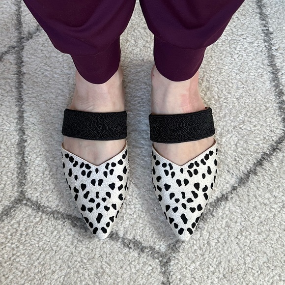 Anthropologie Paz Beaded Backless Mules EUC - Picture 11 of 12